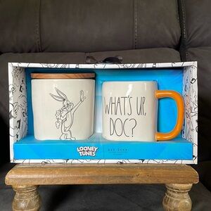 Rae Dunn Looney Tunes BUGS BUNNY Mug and Canister Set NEW "What's Up, Doc?" (3)